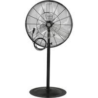 Ventilateur oscillant sur socle avec vaporisation &agrave; moteur &eacute;tanche &agrave; l'eau, Robuste, 3 Vitesses, Diam&egrave;tre de 30" Stor-it Systems