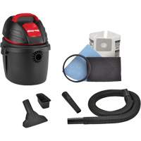 Aspirateur portable pour atelier, Secs-humides, 2,5 CV, 2,5 gal. US (9,5 litres) Stor-it Systems