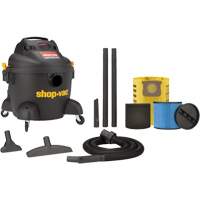 Aspirateur d'atelier s&eacute;rie entrepreneur, Secs-humides, 3,5 CV, 6 gal. US (22,7 litres) Stor-it Systems