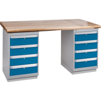 &eacute;tabli pr&eacute;conçu, Deux tiroirs, Cap 2500 lb, 72" la x 30" p, 34" h Stor-it Systems
