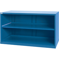 Shelf Cabinets, Steel, 33-1/2" H x 56-1/2" W x 28-1/2" D, Bright blue Stor-it Systems