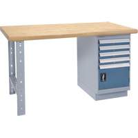 &eacute;tabli robuste, Porte a/combinaison de tiroirs, Cap 1500 lb, 60" la x 36" p, 34" h Stor-it Systems