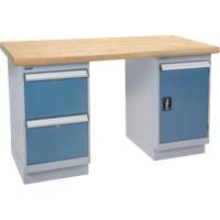 &eacute;tabli, Porte & tiroirs, Cap 2500 lb, 60" la x 36" p, 34" h Stor-it Systems