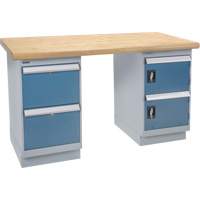 &eacute;tabli, Porte & tiroirs, Cap 2500 lb, 72" la x 36" p, 34" h Stor-it Systems