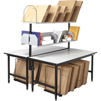 Back-to-Back Modular Packing Stations, 68" W x 33" D x 60" H, Laminate FI712 | Stor-it Systems