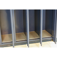 Locker Base Insert, Fits Locker Size 12" x 18", Dark Grey, Plastic FL591 | Stor-it Systems