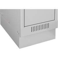 Clean Line Lockers, 2 -tier, Bank of 4, 48" x 18" x 76", Steel, Beige, Rivet (Assembled) Stor-it Systems