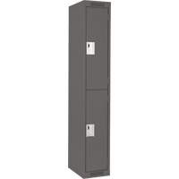 Casiers Clean Line, 2 niveaux, 12" x 18" x 72", Acier, Charbon, Rivet (assembl&eacute;) Stor-it Systems