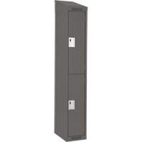 Casiers Clean Line, 2 niveaux, 12" x 18" x 78", Acier, Charbon, Rivet (assembl&eacute;) Stor-it Systems