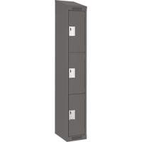 Casiers Clean Line, 3 niveaux, 12" x 18" x 78", Acier, Charbon, Rivet (assembl&eacute;) Stor-it Systems