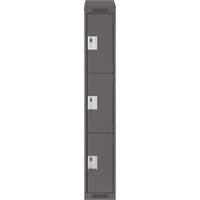 Casiers Clean Line, 3 niveaux, 12" x 18" x 78", Acier, Charbon, Rivet (assembl&eacute;) Stor-it Systems