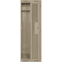 Casiers Clean Line, Bloc de 2, 24" x 12" x 72", Acier, Beige, Rivet (assembl&eacute;), Perfor&eacute; Stor-it Systems
