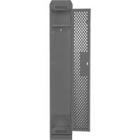 Clean Line Lockers, 12" x 12" x 82", Steel, Charcoal, Rivet (Assembled), Perforated Stor-it Systems