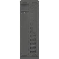 Clean Line Lockers, Bank of 2, 24" x 12" x 82", Steel, Charcoal, Rivet (Assembled), Perforated Stor-it Systems