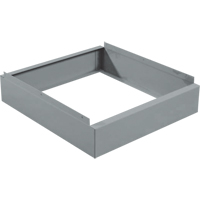 Clean Line Economy Lockers Recessed Base, 1 Banks, 4" H x 12" W x 18" D, Grey, Steel Stor-it Systems