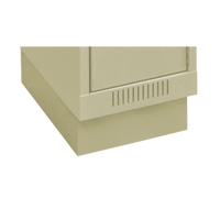 Clean Line Economy Lockers Recessed Base, 1 Banks, 4" H x 12" W x 18" D, Beige, Steel Stor-it Systems