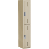 Casiers robustes Concorde, 2 niveaux, 12" x 18" x 72", Acier, Beige, Soud&eacute; (assembl&eacute;) Stor-it Systems