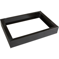 All-Welded Concorde - Heavy-Duty Lockers Recessed Base, 2 Banks, 4" H x 24" W x 17" D, Black, Steel Stor-it Systems