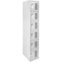 Clean Line Lockerettes, 6 -tier, 18" x 72" x 12", Steel Stor-it Systems