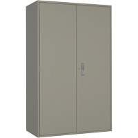 Extra Wide Hi-Boy Storage Cabinet, Steel, 4 Shelves, 72" H x 48" W x 24" D, Grey Stor-it Systems