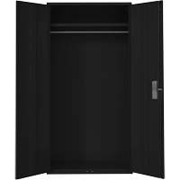 Wardrobe Storage Cabinet, Steel, 36" W x 18" D x 72" H, Black Stor-it Systems