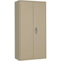 Wardrobe Storage Cabinet, Steel, 36" W x 18" D x 72" H, Beige Stor-it Systems
