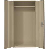 Wardrobe Storage Cabinet, Steel, 36" W x 18" D x 72" H, Beige Stor-it Systems