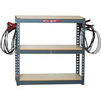 Battery Charging Rack with 10 Clamp Sets Stor-it Systems