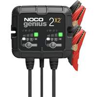 Genius&reg; 2X2 2-Bank, 4-Amp Battery Charger Stor-it Systems
