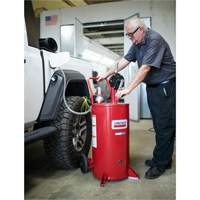 25-Gallon Steel Fuel Caddy with 2-Way Rotary Pump & Filter Stor-it Systems