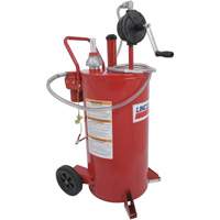 25-Gallon Steel Fuel Caddy with 2-Way Rotary Pump & Filter Stor-it Systems