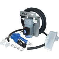 Pompe de transfert de fluide d'&eacute;chappement diesel (DEF) 115 V CA avec support pour cuve GRV et pistolet Stor-it Systems