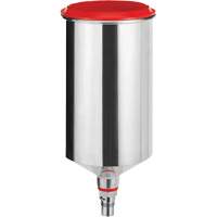 Gobelet r&eacute;utilisable en aluminium 1,0?L avec raccord QCC, sans filetage fin Stor-it Systems
