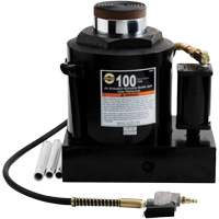 Air Actuated Bottle Jack, 100 Ton(s), Air Hydraulic/Manual Hydraulic, 17-22/25" Raised Height Stor-it Systems