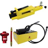 Ensemble de brise-talon pour pneus g&eacute;ants/&eacute;quipement de terrassement avec pompe hydraulique de 5 pintes Stor-it Systems