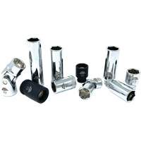 Jeu de douilles chrom&eacute;es avec rail, 10 Morceaux, Prise de 1/4"/3/8" Stor-it Systems