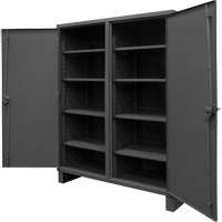 Armoire tr&egrave;s robuste, Acier, 8 Tablettes, 78" h x 72" la x 24" P, Gris Stor-it Systems