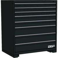 Armoire &agrave; tiroirs modulaire, 8 tiroirs, 30" la x 28" p x 40" h, Noir Stor-it Systems