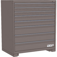 Armoire &agrave; tiroirs modulaire, 8 tiroirs, 30" la x 28" p x 40" h, Gris Stor-it Systems