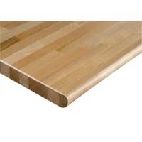 Hardwood Workbench Top, 48" W x 24" D, Bullnose Edge, 1-1/4" Thick Stor-it Systems