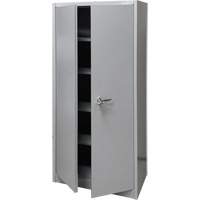 Armoire de rangement, Acier, 4 Tablettes, 66" h x 30" la x 15" P, Gris Stor-it Systems
