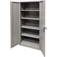 Storage Cabinet, Steel, 4 Shelves, 78" H x 36" W x 24" D, Grey Stor-it Systems