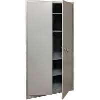 Storage Cabinet, Steel, 4 Shelves, 78" H x 36" W x 24" D, Grey Stor-it Systems