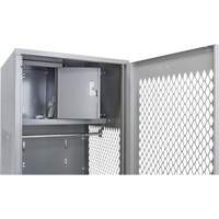 Gear Locker with Door, Steel, 24" W x 24" D x 72" H, Grey Stor-it Systems