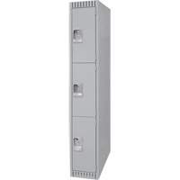Casiers, 3 niveaux, 12" x 18" x 72", Acier, Gris, D&eacute;mont&eacute; Stor-it Systems