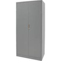 Combination Storage Cabinet, 36" W x 18" D x 72" H, Grey Stor-it Systems