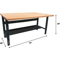 &eacute;tabli modulaire industriel, Cap 1000 lb, 72" la x 48" p Stor-it Systems
