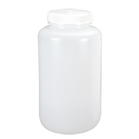 Wide-Mouth Bottles, Round, 1/2 gal., Plastic HB037 | Stor-it Systems