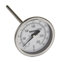 Bi-Metal Thermometers, Contact, Analogue, 50-550°F (0-260°C) Stor-it Systems