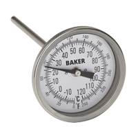 Bi-Metal Thermometers, Contact, Analogue, 0-250°F (-20-120°C) Stor-it Systems